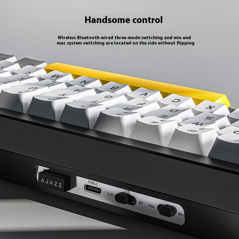 Ajazz Ak650 Teclado mecánico inalámbrico Bluetooth