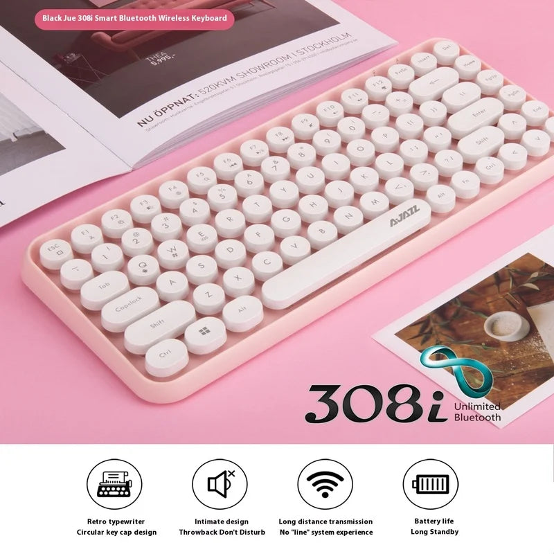Ajazz 308i Dot Punk teclado inalámbrico Bluetooth