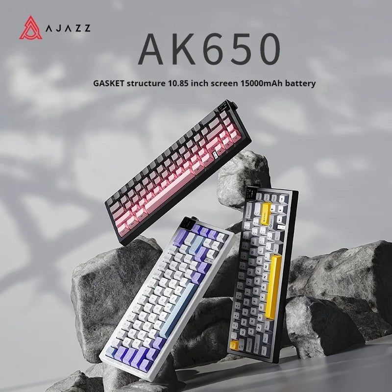 Ajazz Ak650 Teclado mecánico inalámbrico Bluetooth