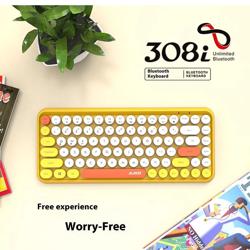 Ajazz 308i Dot Punk teclado inalámbrico Bluetooth