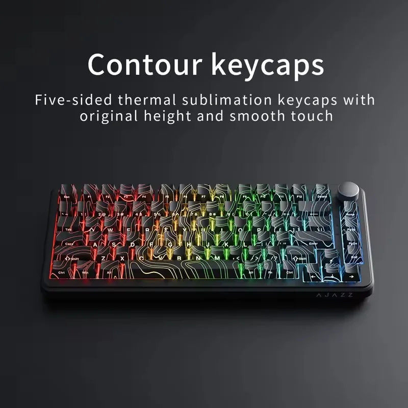 Ajazz AK820MAX Teclado mecánico interruptor magnético 8K RGB con cable/Bluetooth