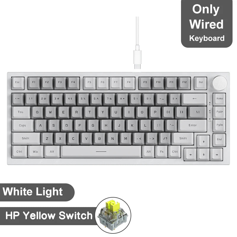 Ajazz AK820/AK820Pro Teclado mecánico SOLO CON CABLE y CON CABLE E  inalámbrico (Revisar bien cual pides)