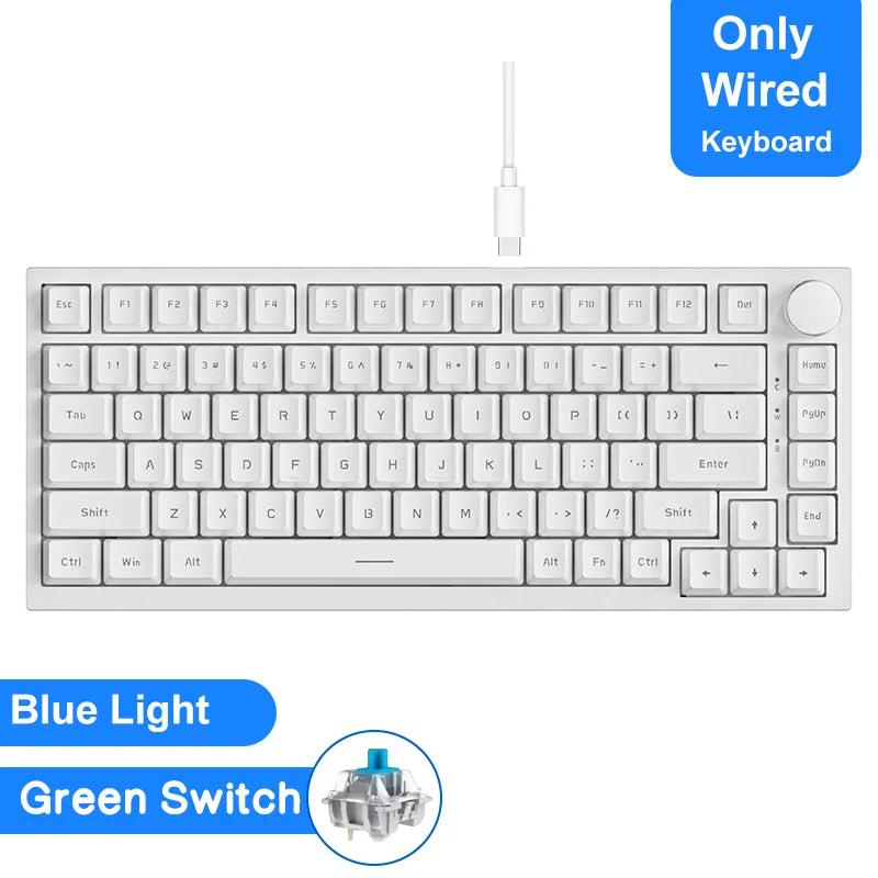 Ajazz AK820/AK820Pro Teclado mecánico SOLO CON CABLE y CON CABLE E  inalámbrico (Revisar bien cual pides)