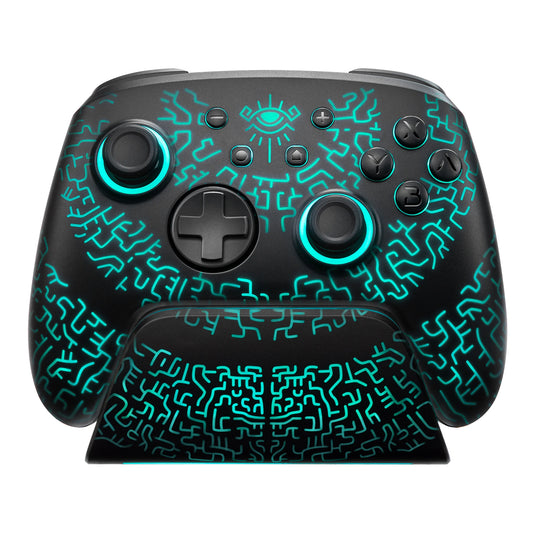 FUNLAB Wireless Pro Controller con Dock de carga de Legend Of Zelda Tears Of The Kingdom