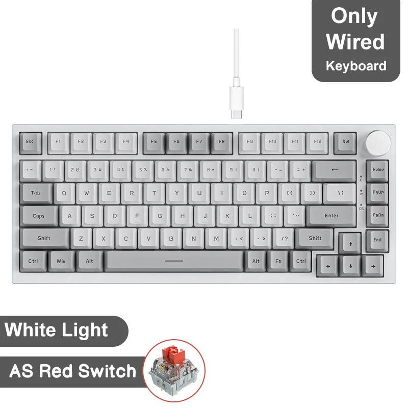 Ajazz AK820/AK820Pro Teclado mecánico SOLO CON CABLE y CON CABLE E  inalámbrico (Revisar bien cual pides)