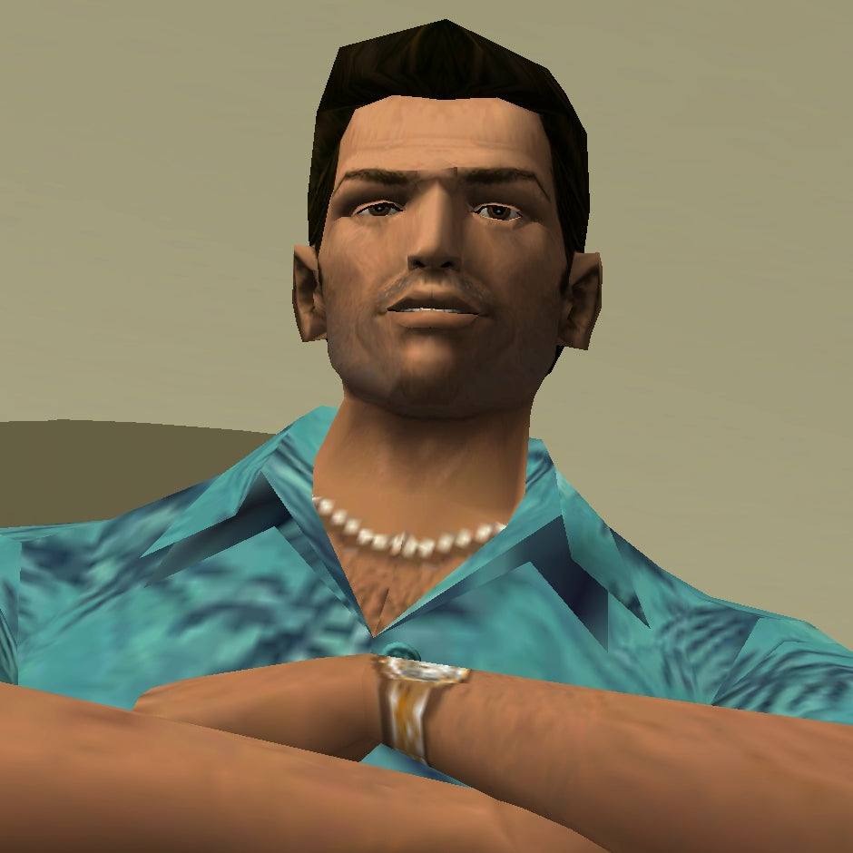Guayabera + Collar Tommy Vercetti Gta Vice City